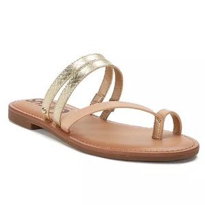Sam Edelman | Shoes | Circus By Sam Edelman Bailey Strappy Flat Sandals  Size 75 Metallic | Poshmark